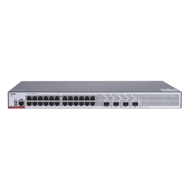 Switch de Acceso Capa 3 con doble Chip para Alta Disponibilidad Ideal en Redes Empresariales con 24 puertos Gigabit y 4 SFP+ 10Gb