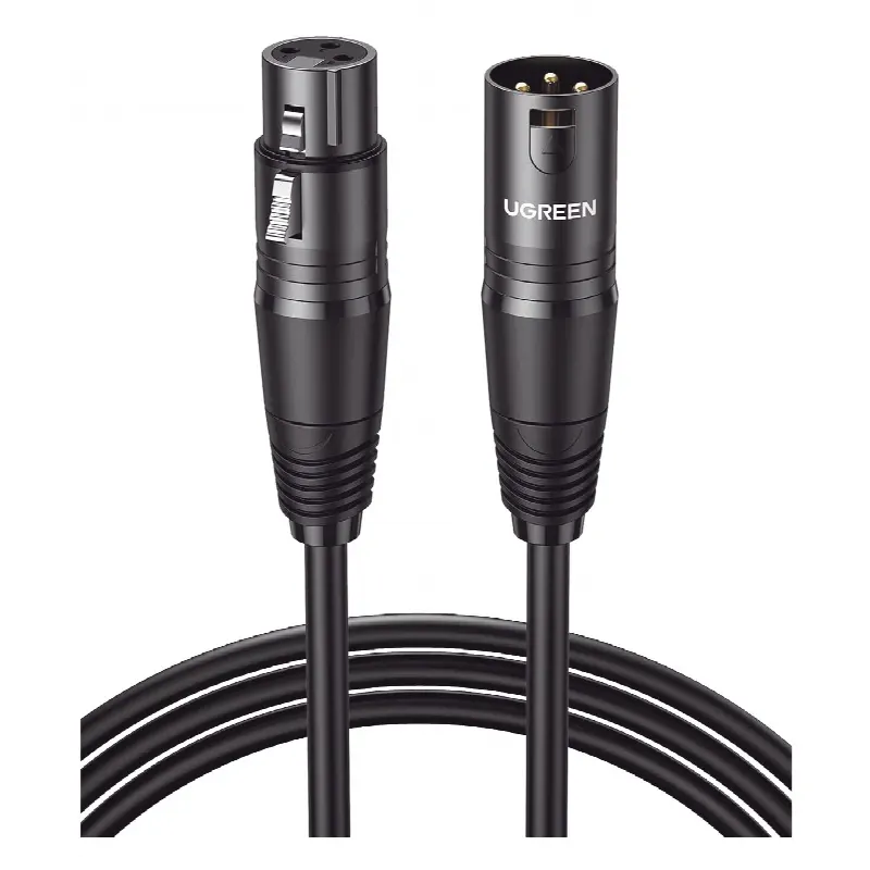Cable para Micrófono XLR Tipo Canon Macho a Hembra | 5 Metros Plug & Play | Anti interferencias | Triple Blindaje | Alta Calidad | Color Negro