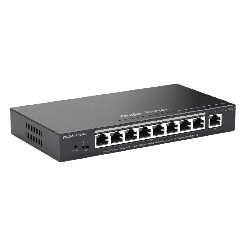 Switch Administrable 8 Puertos PoE+ 802.3af/at Gigabit, gestión gratuita desde la nube, 120w