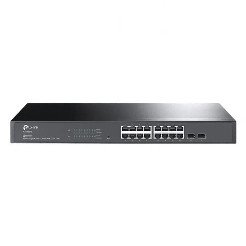 Switch Omada SDN Administrable / 16 puertos Gigabit y 2 puertos SFP / Funciones sFlow, QinQ y QoS / Administración centralizada OMADA