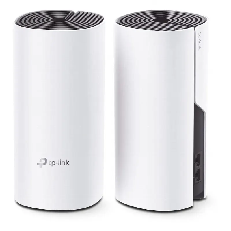 KIT 2 Routers Inalámbricos MESH Interior para Hogar / Doble Banda Wi-Fi 5 AC1200 Mbps / 2 Puerto Gigabit WAN/LAN / 2 Antenas Internas / Administración Mediante la App Deco (iOS, Android)