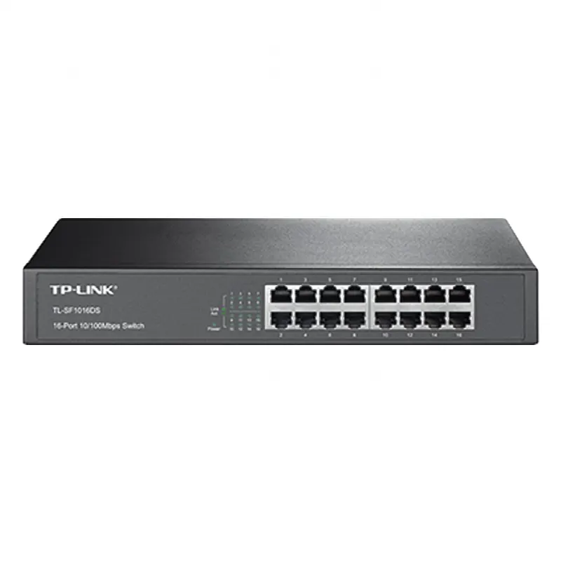 Switch no administrable de 16 puertos 10/100 Mbps de escritorio y para montaje en rack