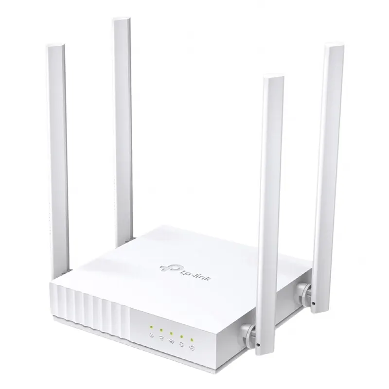 Router Inalámbrico doble banda AC, 2.4 GHz y 5 GHz Hasta 733 Mbps, 4 antenas externas omnidireccional, 4 Puertos LAN 10/100 Mbps, 1 Puerto WAN 10/100 Mbps