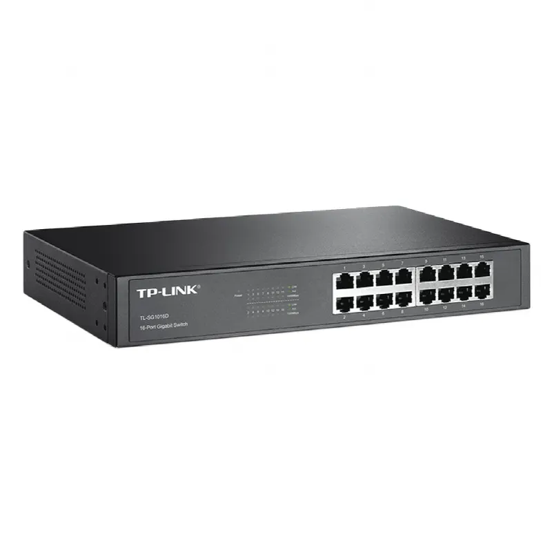 Switch Gigabit no administrable de 16 puertos 10/100/1000 Mbps para escritorio/rack