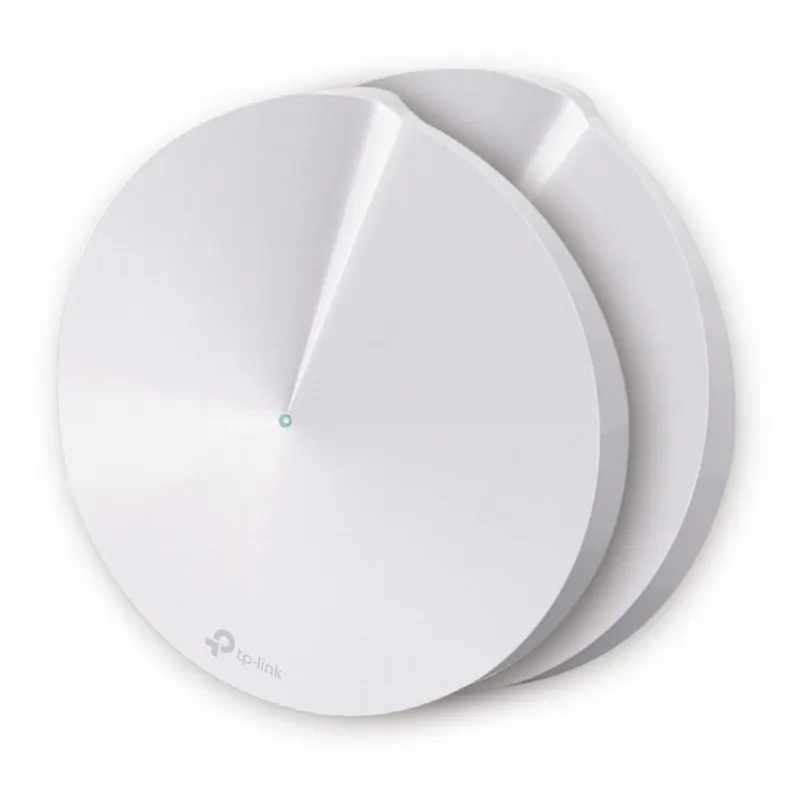 Kit 2 Routers Inalámbricos MESH Interior para Hogar / Doble Banda Wi-Fi 5 AC1300 Mbps / 2 Puerto Gigabit WAN/LAN / 4 Antenas Internas / Administración Mediante la App Deco (iOS, Android) / Protección HomeCare