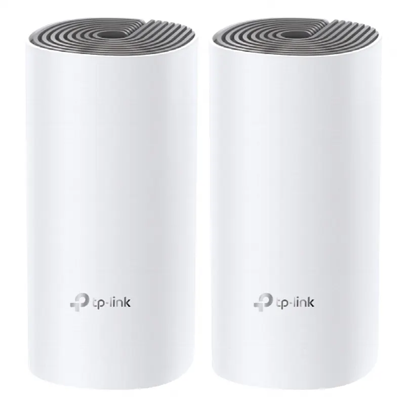 Kit de Router inalámbrico mesh Deco E4 para Hogar / Doble banda AC 1200  / 2 puertos 10/100 Mbps / Compatible con amazon alexa.