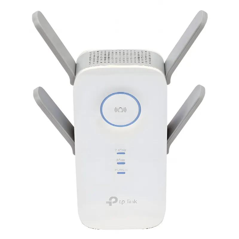 Repetidor / Extensor de Cobertura WiFi AC, 2600 Mbps, doble banda 2.4 GHz y 5 GHz, con 1 puerto 10/100/1000 Mbps, 4 antenas externas