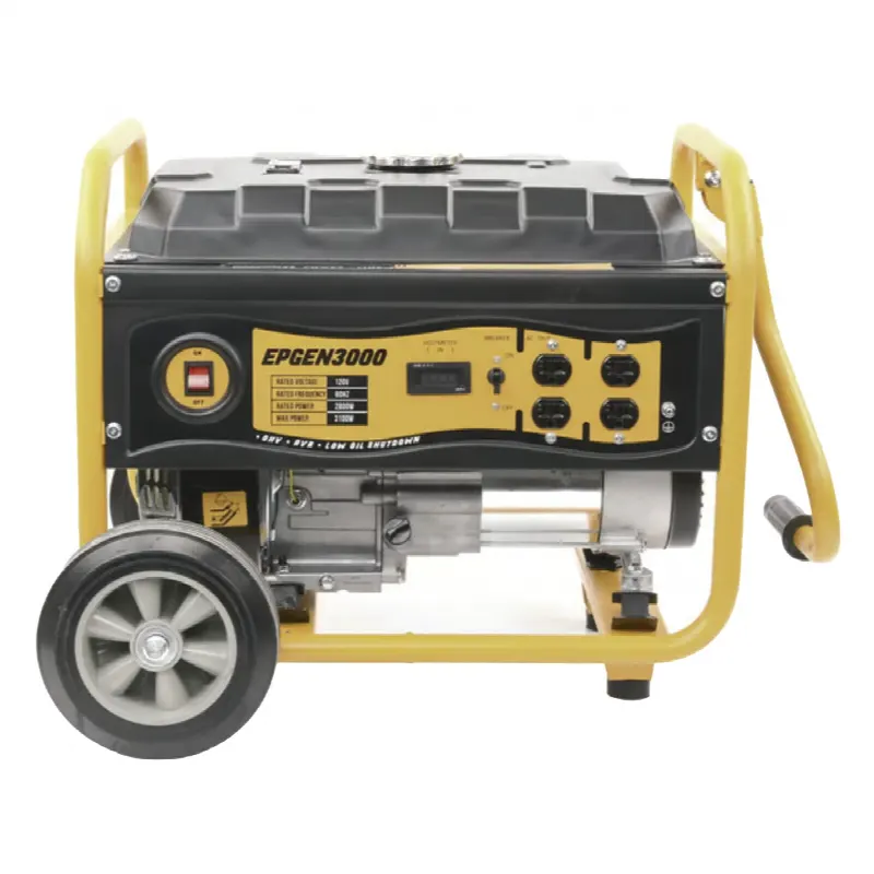 Generador a Gasolina / Planta de Emergencia 3kW, 110Vca, Jaula con Ruedas para Fácil Traslado
