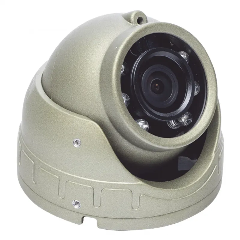 Cámara Mini Domo AHD 2 Megapixel / Lente 2.8 mm / 3 mts IR / Micrfono Integrado / Uso en Interior / Compatible con DVR´s Moviles epcom XMR / Conector Tipo Aviación