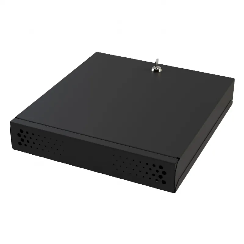 Gabinete Metálico de Seguridad para DVR/NVR, Ancho 396 mm x 78 mm de Alto x