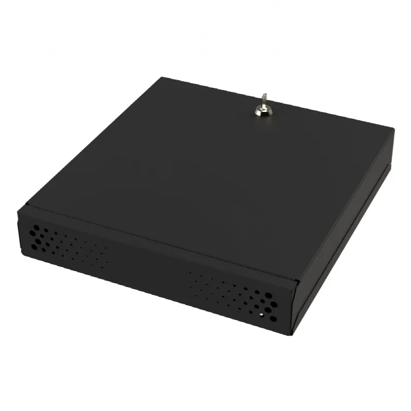 Gabinete Metálico para DVR/NVR. Tamaño Max. de DVR/NVR: 445 x 88 x 400mm (An.xAl.xProf.). Compatible con Fuente SLIM.