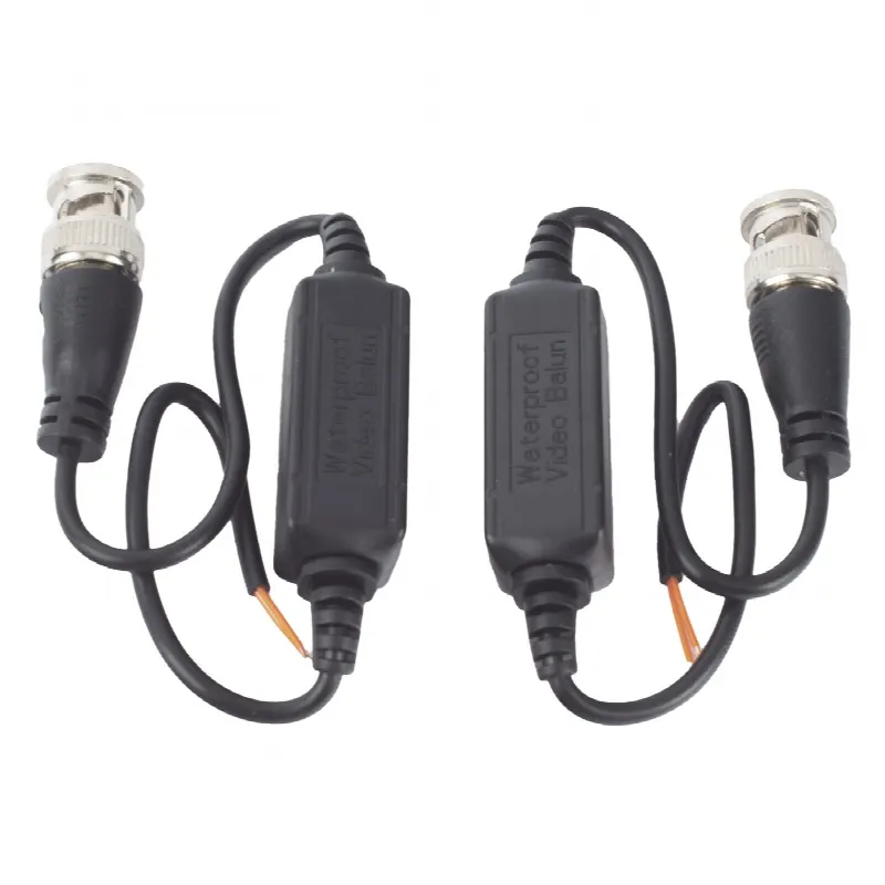 Kit de Transceptores (Baluns) para EXTERIOR TurboHD Hasta 4K HD-TVI / HD-CVI / AHD / CVBS / COAXITRON / AUDIO POR COAXITRON  / Menu OSD / CONECTORES 100% COBRE / Con Cable RF Blindado. Distancia de hasta 200 m en 4K. Calidad PREMIUM