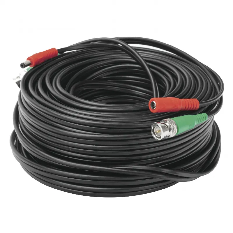 Cable coaxial ( BNC RG59 ) + Alimentación / SIAMÉS / 30 Metros / 100 % COBRE / Para Cámaras 4K  / Uso interior y exterior