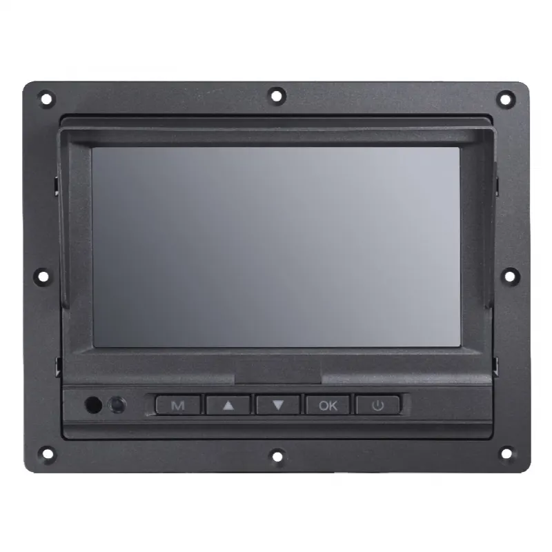 Monitor y Botones de 7 LCD / Compatible con DVR Móvil HIKVISION / Conector Tipo Aviación
