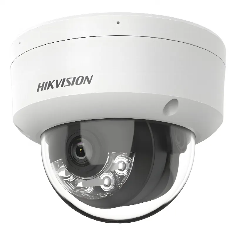Domo IP 6 Megapixel / Lente 2.8 mm / Dual Light (30 mts IR + 30 mts Luz Blanca) / Micrófono Integrado / Antivandálico IK08 / ACUSENSE Lite / Exterior IP67 / H.265 / PoE / ONVIF / Micro SD