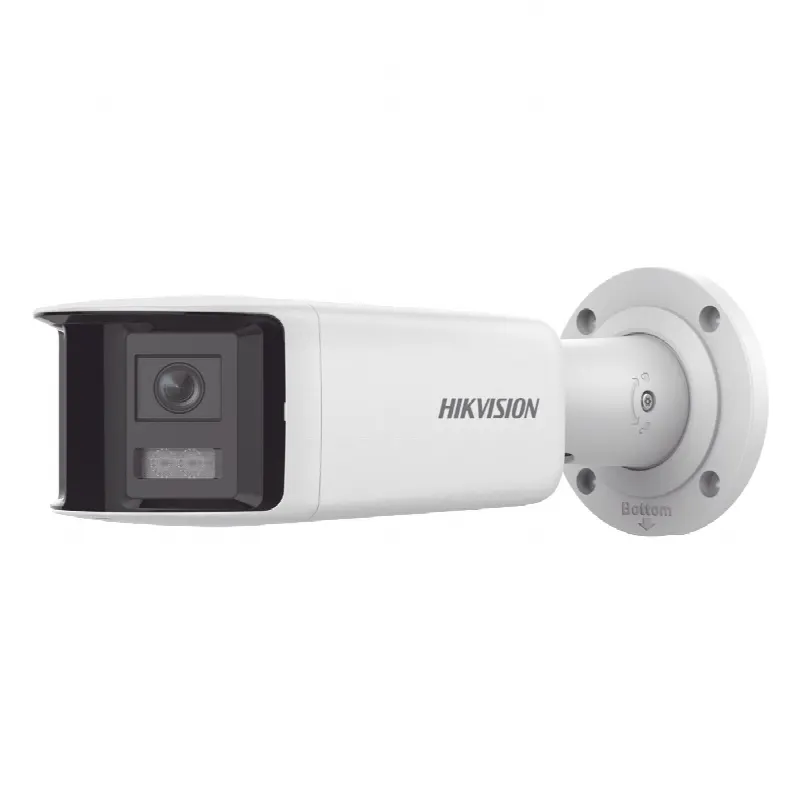 [ PROTECCIÓN ACTIVA ] Bala IP Panorámica 4 Megapixel / 2 Lentes 2.8 mm (180°) / Imagen a Color 24/7 (ColorVu) / PoE / WDR 130° / IP67 / ACUSENSE / Luz Estroboscópica y Alarma Audible / 40 mts Luz Blanca / Micro SD