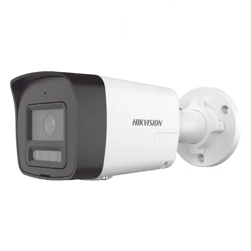 Bala IP 4 Megapixel / Lente 2.8 mm / Dual Light (30 mts IR + 20 mts Luz Blanca)  / Audio de Dos Vías /  Luz Intermitente y Alerta de Audio / Micrófono Integrado / ACUSENSE Lite / Exterior IP67 / H.265 / PoE / ONVIF / Micro SD