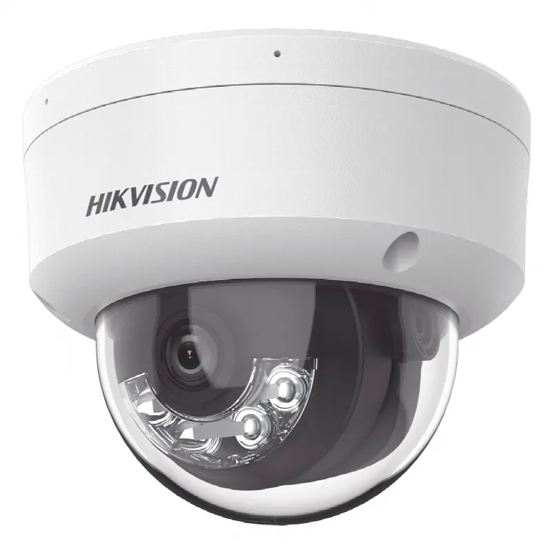 Domo IP 2 Megapixel / Lente 2.8 mm / Dual Light (30 mts IR + 20 mts Luz Blanca) / Micrófono Integrado / Antivandálico IK08 / ACUSENSE Lite / Exterior IP67 / H.265 / PoE / ONVIF / Micro SD