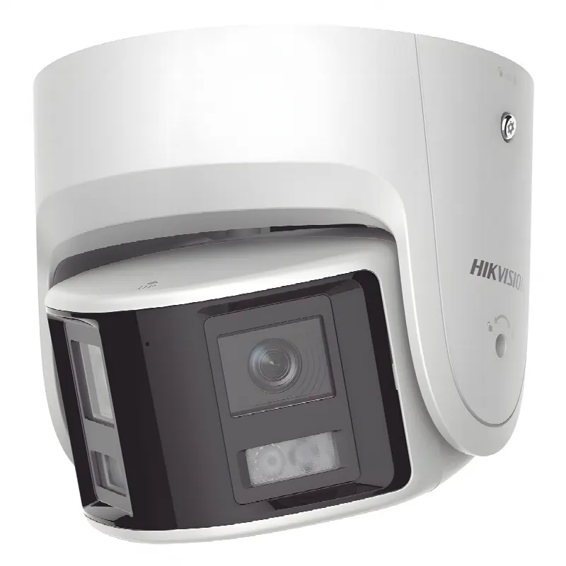 [ PROTECCIÓN ACTIVA ] Turret IP Panorámica 4 Megapíxel / 2 Lentes 2.8 mm (180°) / Imagen a Color 24/7 (ColorVu) / PoE / WDR 130° / IP67 / ACUSENSE / Luz Estroboscópica y Alarma Audible / 30 mts Luz Blanca / Micro SD