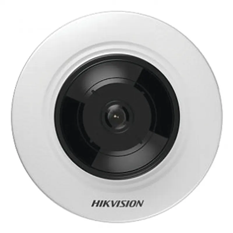 Mini Fisheye IP 5 Megapixel / Panorámica 180° - 360° / Microfono Integrado / 8 mts IR / Uso en Interior / PoE / Múltiples Vistas por iVMS-4200 / Alarmas I/O / Micro SD