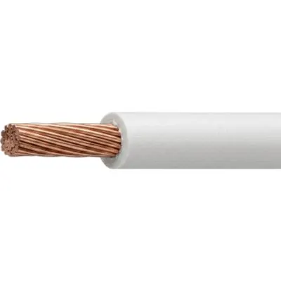 Cable Eléctrico de Cobre Recubierto THW-LS Calibre 12 AWG 19 Hilos Color Blanco (100 metros (328 ft))