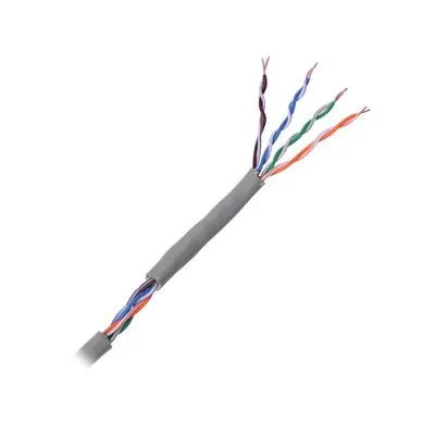 Cable Cat5e de alto rendimiento, con certificaciones ETL, UL, con garantía de 25 años, color gris, de 100 m ( 328 ft ) para aplicaciones en CCTV, redes de datos. Uso interior.