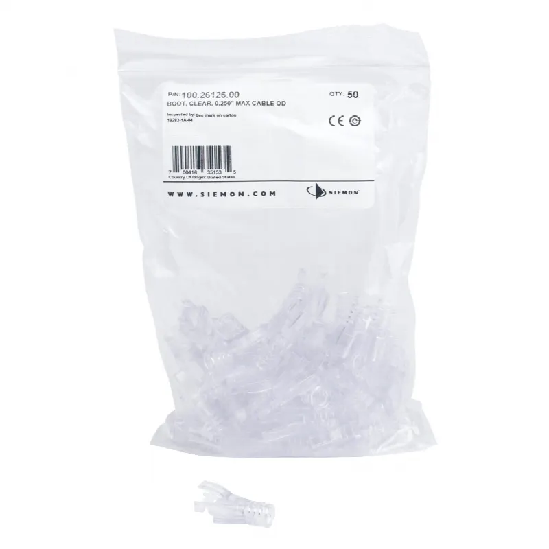 Bota Protectora Opcional, Para Plug P6U-8-8 de Siemon, Bolsa con 50 piezas