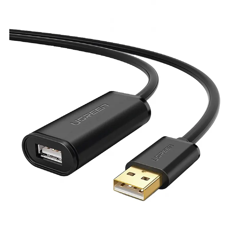 Cable de Extensión Activo USB 2.0 / 30 Metros / Macho-Hembra / Booster individual FE1.1S incorporado / Velocidad de hasta 480 Mbps / Ideal para impresoras, consolas , Webcam, etc.