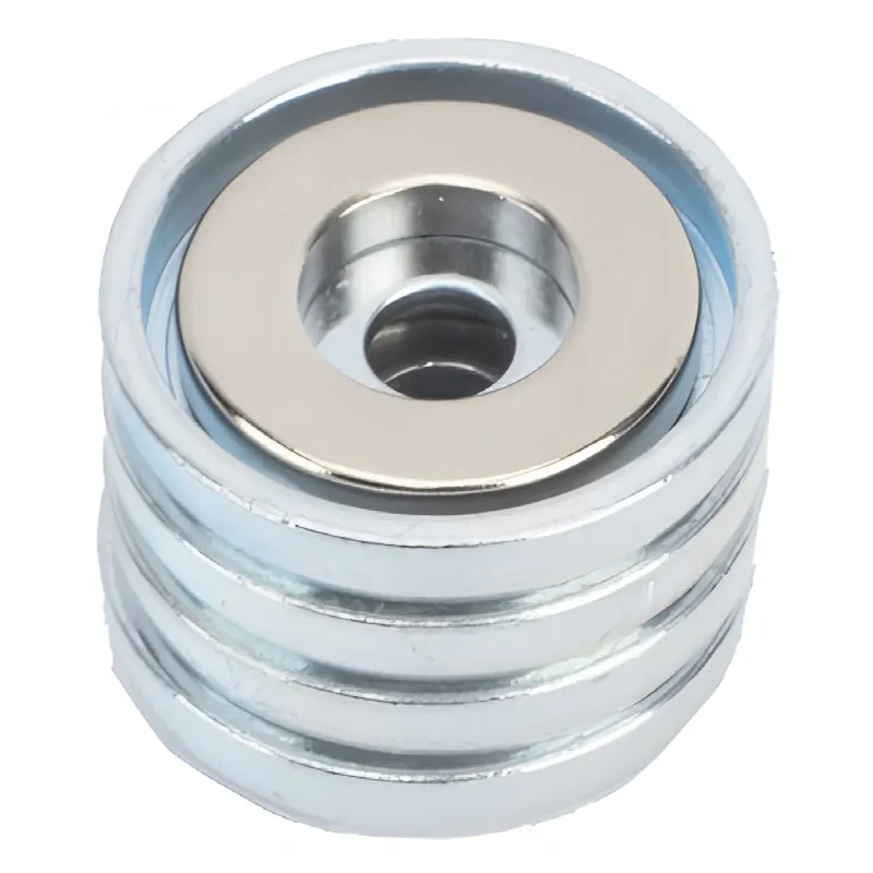 Kit de Montaje Magnético / Fuerza 26 lb (11.8 kg) / Copa 23.8 mm / Sin Taladrar / Compatible Enclosures Metálicos