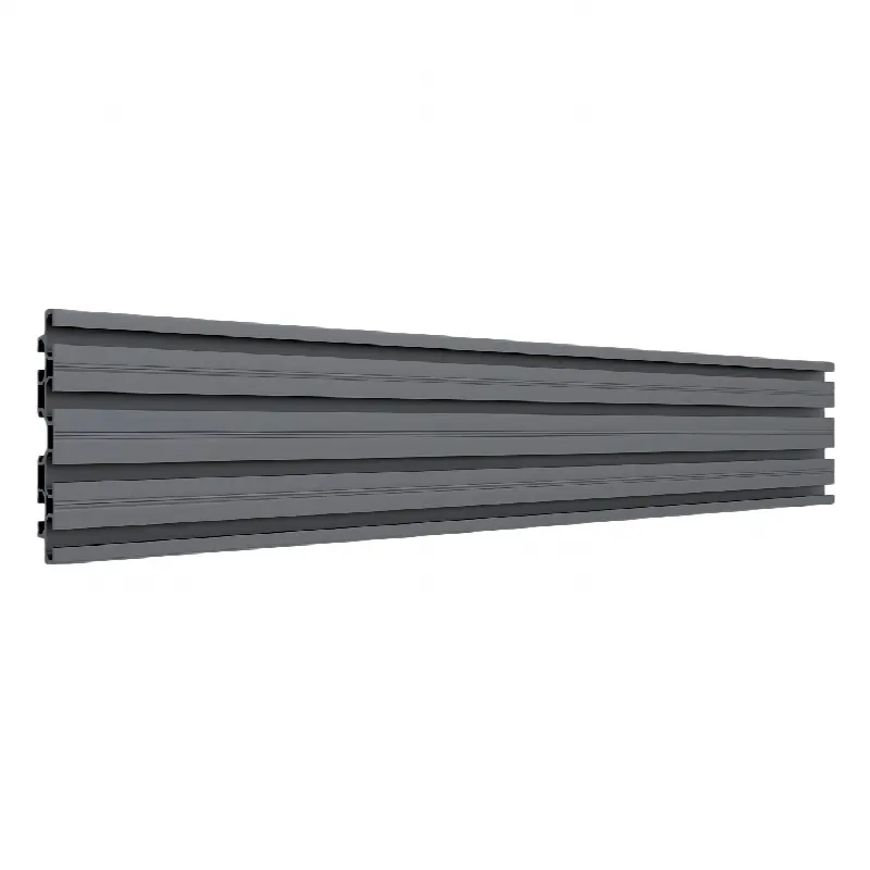 Riel de Aluminio para Videowall / Longitud 1000 mm (3.3 ft) / Altura 120 mm / Ancho 21 mm / Diseño Modular Extensible / Compatible Tornillos M8
