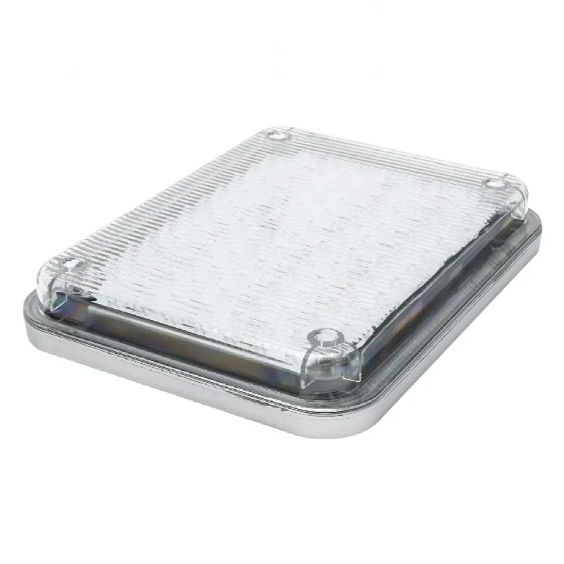 Luz de Advertencia LED / 104 LEDs / 9x7" / 12 VCC / 1 A / Fijo y Parpadeante / Montaje Permanente
