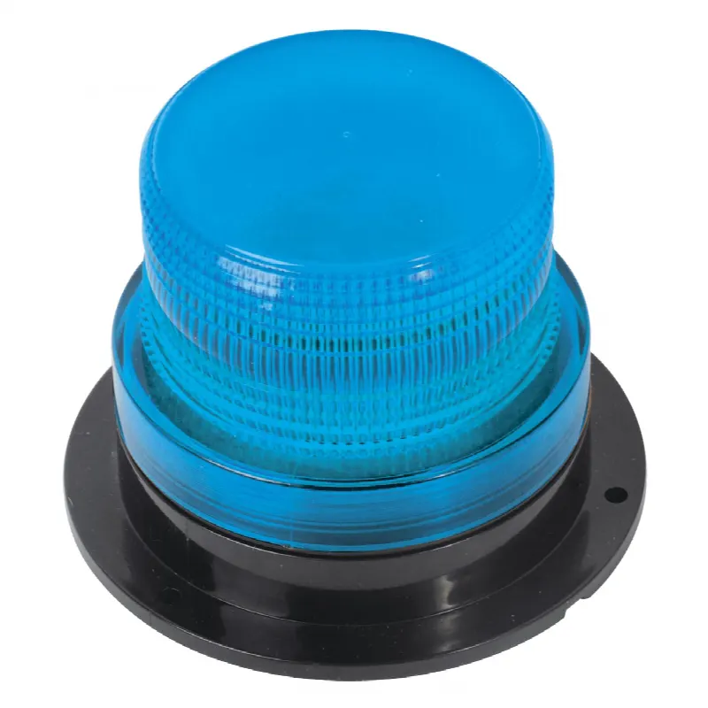 Burbuja Brillante LED / 8 LEDs Gen III 4W / 340 Lúmenes / 10-110 VCC / 2 Patrones de Destello / Montaje Permanente / Azul