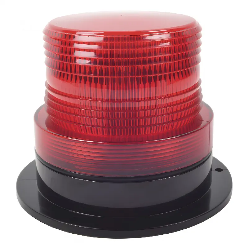Burbuja de Señalización LED / 8 LEDs Rojos Gen III / 340 Lúmenes / 10-110 Vcd / 4 W / Patrón de Destello Ajustable / Montaje Permanente / Rojo