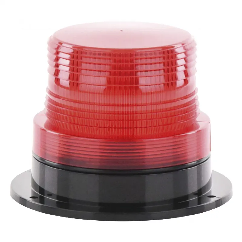Burbuja Brillante LED / 8 LEDs Gen III / 4W / 340 Lúmenes / 110 Vca / 2 Modos de Destello / Montaje Permanente / Rojo
