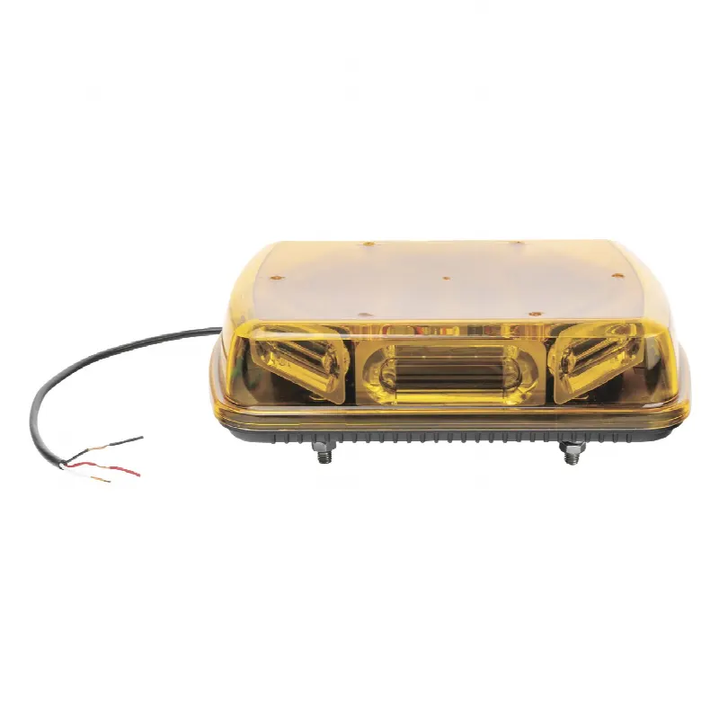 Mini Barra de Señalización / 18 LEDs Ámbar / Hyperlux / 25 Patrones de Destello / 12 VCC / -40°C a 55°C (-40°F a 131°F)