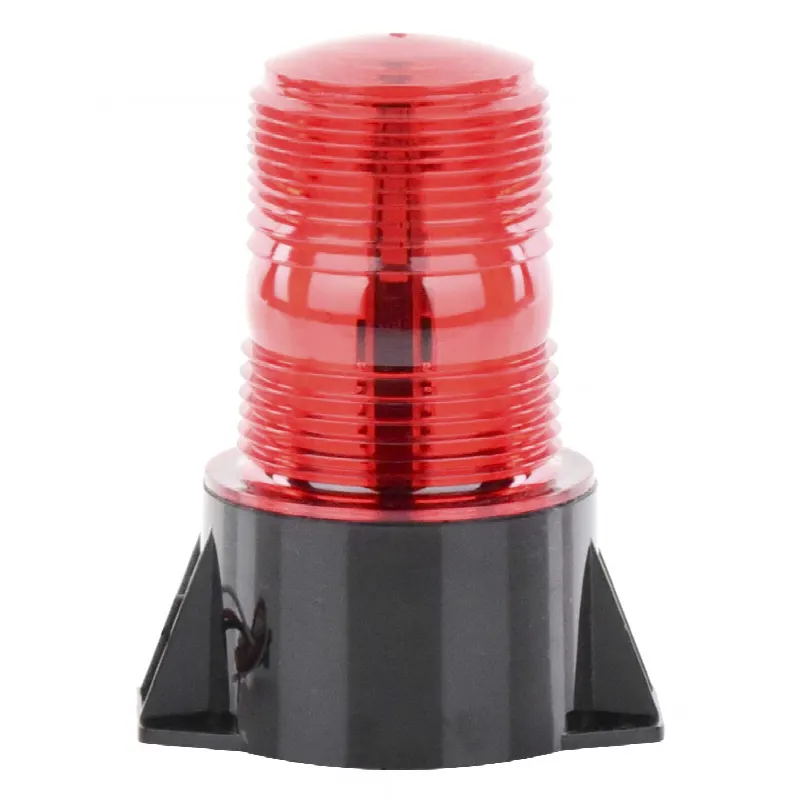 Mini Burbuja de LED / 12-80 VCC / IP66/67 / 3 LEDs / 8 Flashes 70 FPM / 3.9' x 4.9' / Rojo
