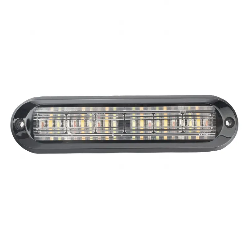 Luz Auxiliar / 18 LEDs / Tricolor Rojo/Claro/Ámbar / IP67 / Ultra Brillante / 142.6×36×14 mm