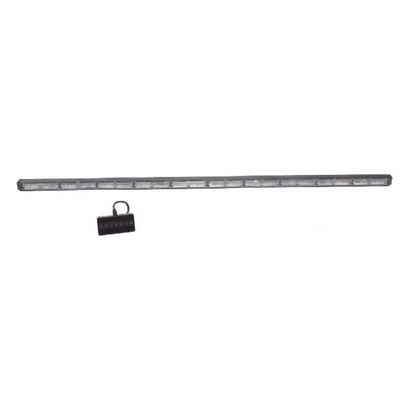 Barra de Luz de Advertencia / 10 Módulos de 6 LED / 49 Pulgadas / Ámbar / 18 Patrones de Destello / 10-30 VCC / 7.2 A / IP Resistente al Agua / Cable 10.5 m (34.4 ft)