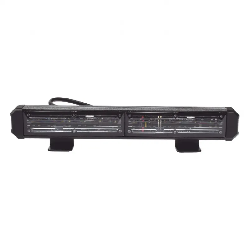 Barra de Luz de Advertencia / 2 Módulos LED / 11 Pulgadas (0.9 Pies) / Rojo-Azul / 10-30 VCC / 180°