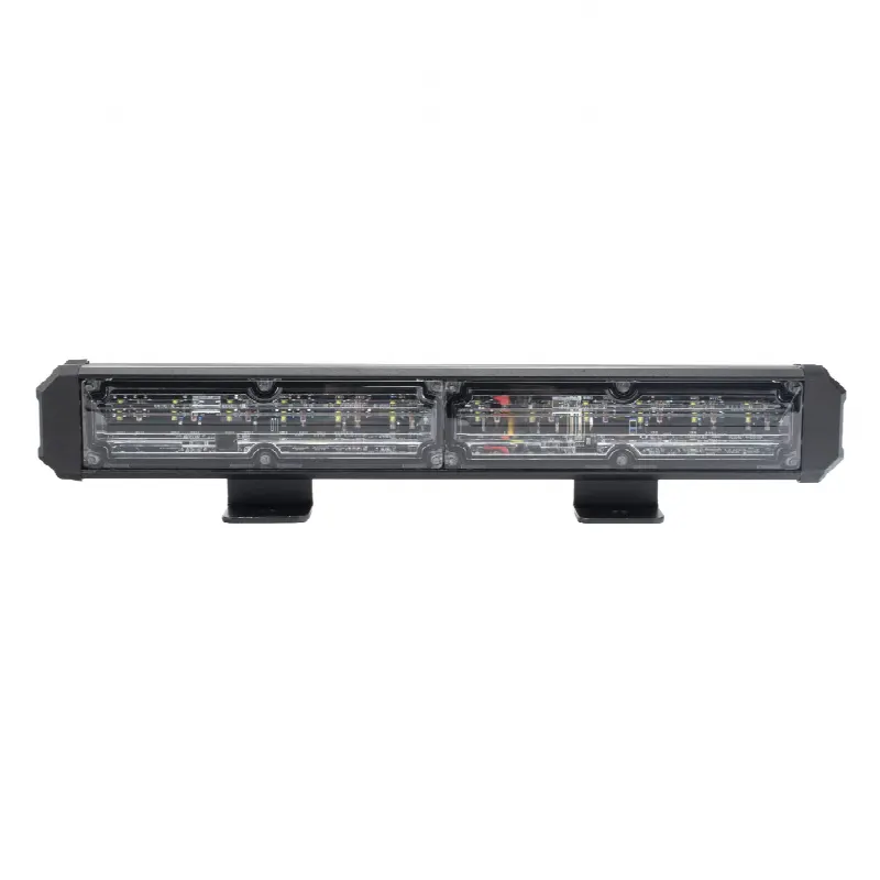 Barra de Luz de Advertencia / 2 Módulos LED / 10 Patrones de Destello / 10.8' (274 mm (11 in)) / 10-30 VCC / 1.7 A Máximo / Rojo