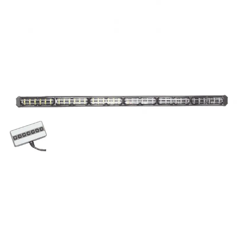Barra de Luz de Advertencia / 6 Módulos / 24 LED Gen III / 30 Pulgadas (762 mm) / Ámbar / 18 Patrones / 10-30 VCC