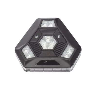 Luz de Advertencia LED / 27 LEDs / 900 Lúmenes / IP67 / 12 Patrones / Batería 20 h / Sincronización Inalámbrica / Rojo / Azul