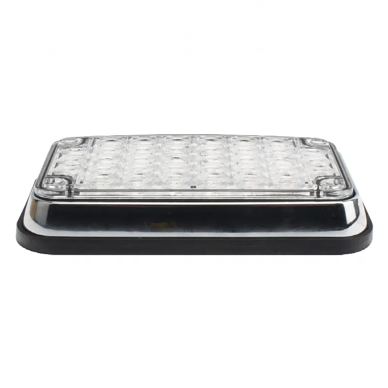 Luz de Advertencia LED / 6 x 4 pulgadas / Bicolor Rojo/Claro / 66 LED / 12 VCC / 10 Patrones de Destello