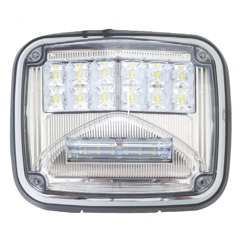 Luz de Advertencia LED / 6 LEDs Ultra Brillantes / 11 Patrones de Destello / IP67 / 12-30 VCC / 7.9" x 6.3" (20.1 x 16 cm) / Luz de Trabajo Blanca Integrada