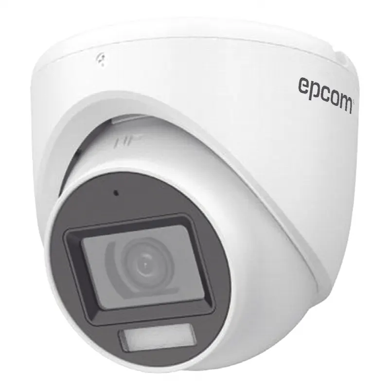 Cámara Turret TURBOHD / 2 Megapixel / Dual Light 30 m (98.4 ft) IR + 20 m (65.6 ft) Luz Blanca / Gran Angular 101° / IP67 / Audio Integrado / 4 Tecnologías / Metal / Exterior