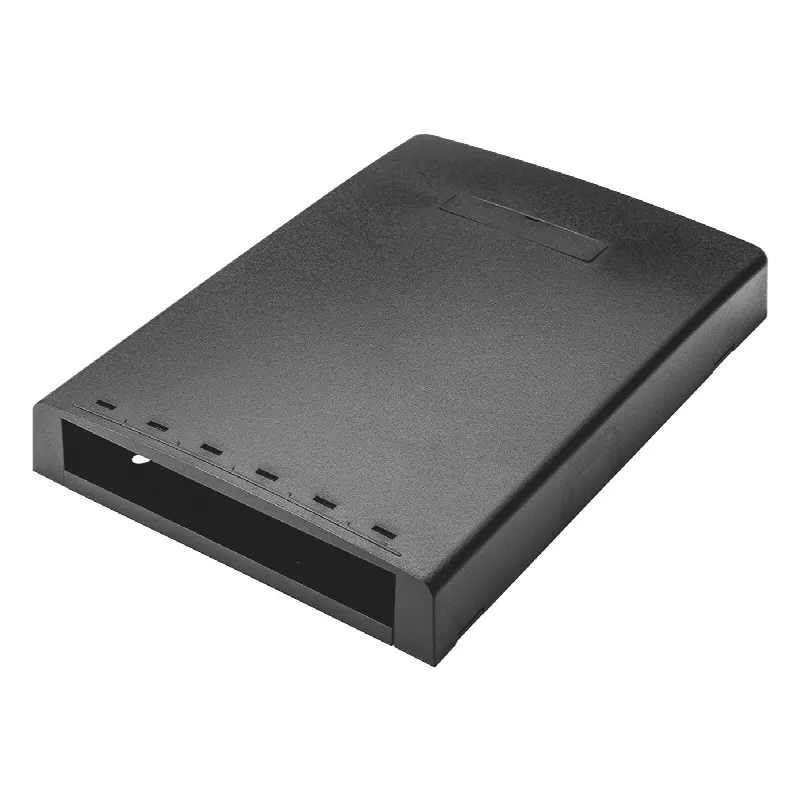 Caja de Montaje en Superficie, Con Accesorio para Resguardo de Fibra Óptica, Para 6 Módulos Mini-Com, Color Negro
