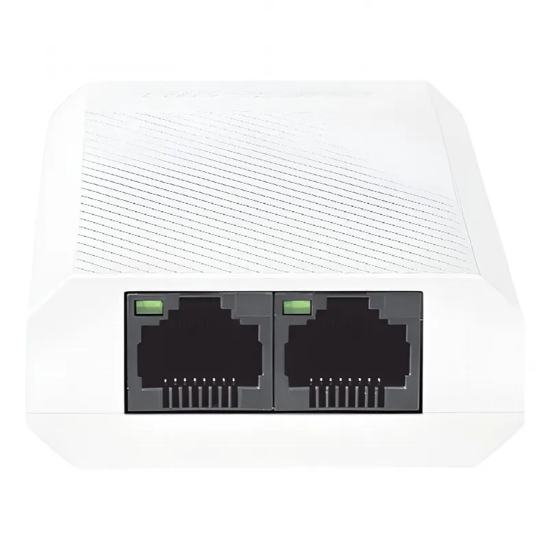 Extensor PoE+ / 100 Mbps / 1 Entrada PoE+ / 2 Salidas PoE+ / 30 W Totales / Alcance 200 m (656.2 ft) / Interior