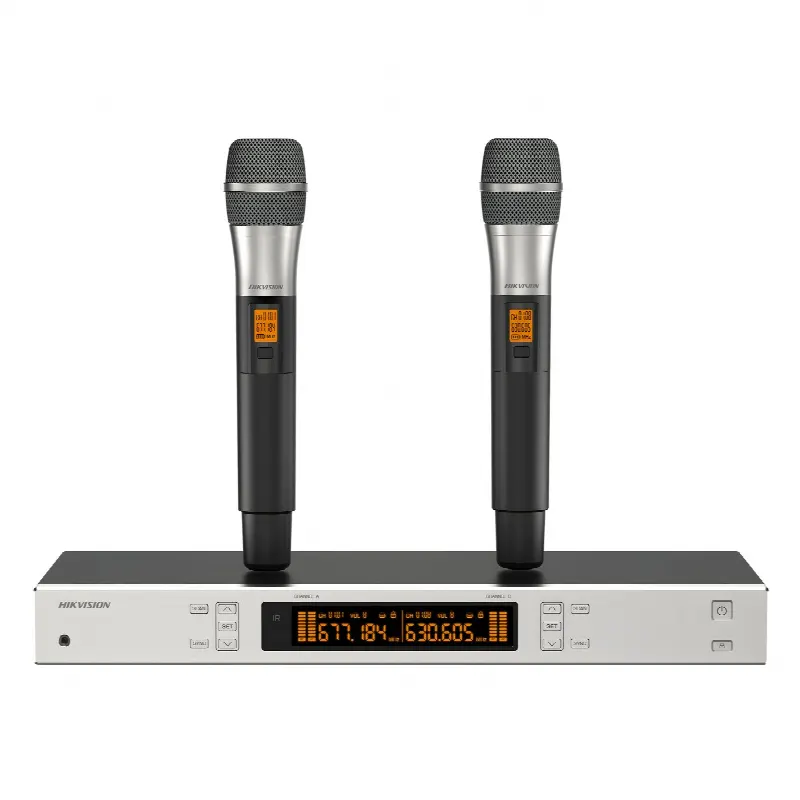 Kit Micrófonos UHF / 2 Canales / True Diversity / 2 Micrófonos de Mano / 821-942 MHz / 8 h