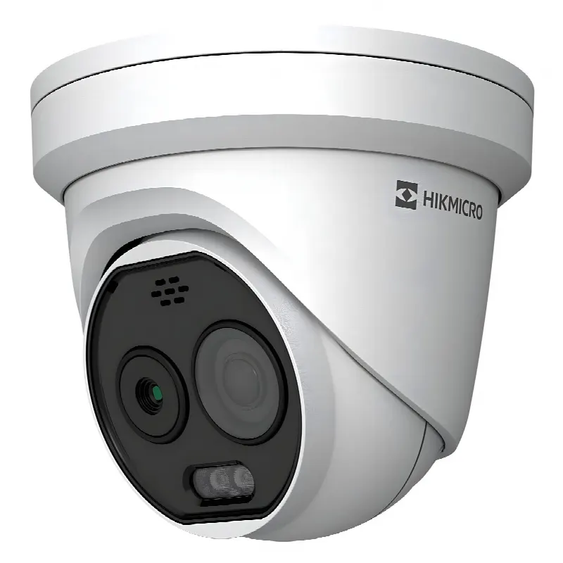 Cámara Turret IP Bi-Espectral / Térmica 160×120 / Óptica 5 MP / -20°C a 150°C / VCA 3.0 / Vehículo 60 m / Humano 20 m