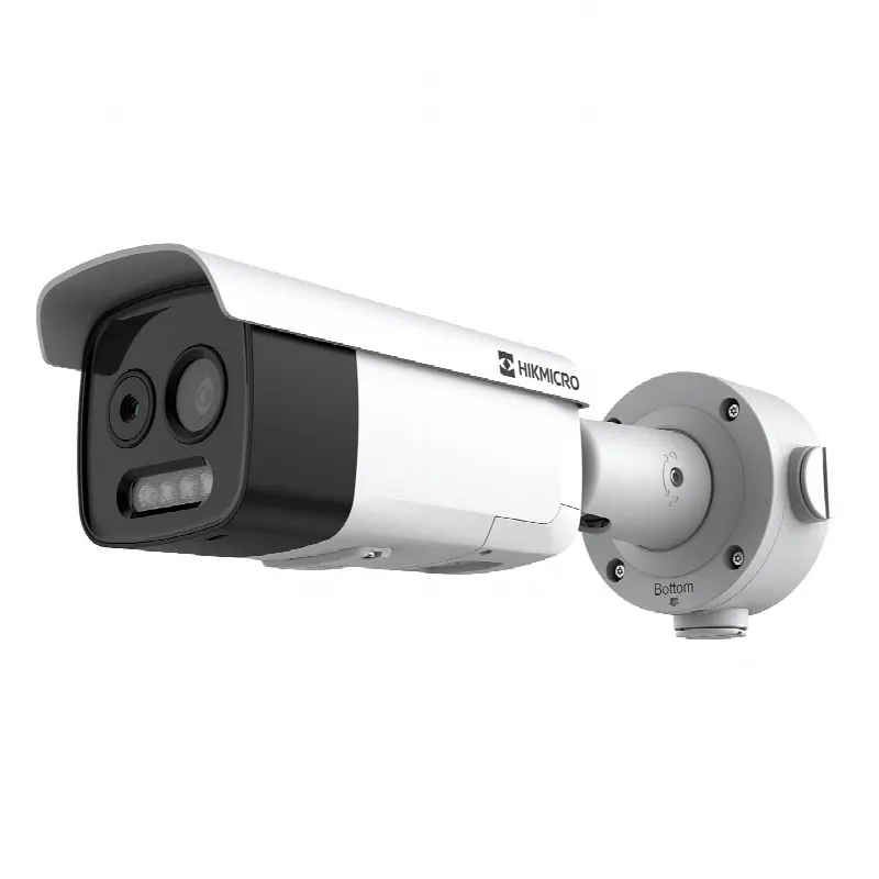 Cámara Bala IP Bi-Espectral / Térmica 160×120 / Óptica 5 MP / IR 80 m (262.5 ft) / Medición Temperatura ±8 °C / VCA 3.0
